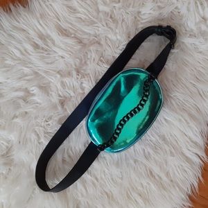 Iridescent  typo Waist bag